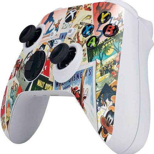 Disney Friends Retro Goofy Stamps Art Xbox Series S Controller Skin